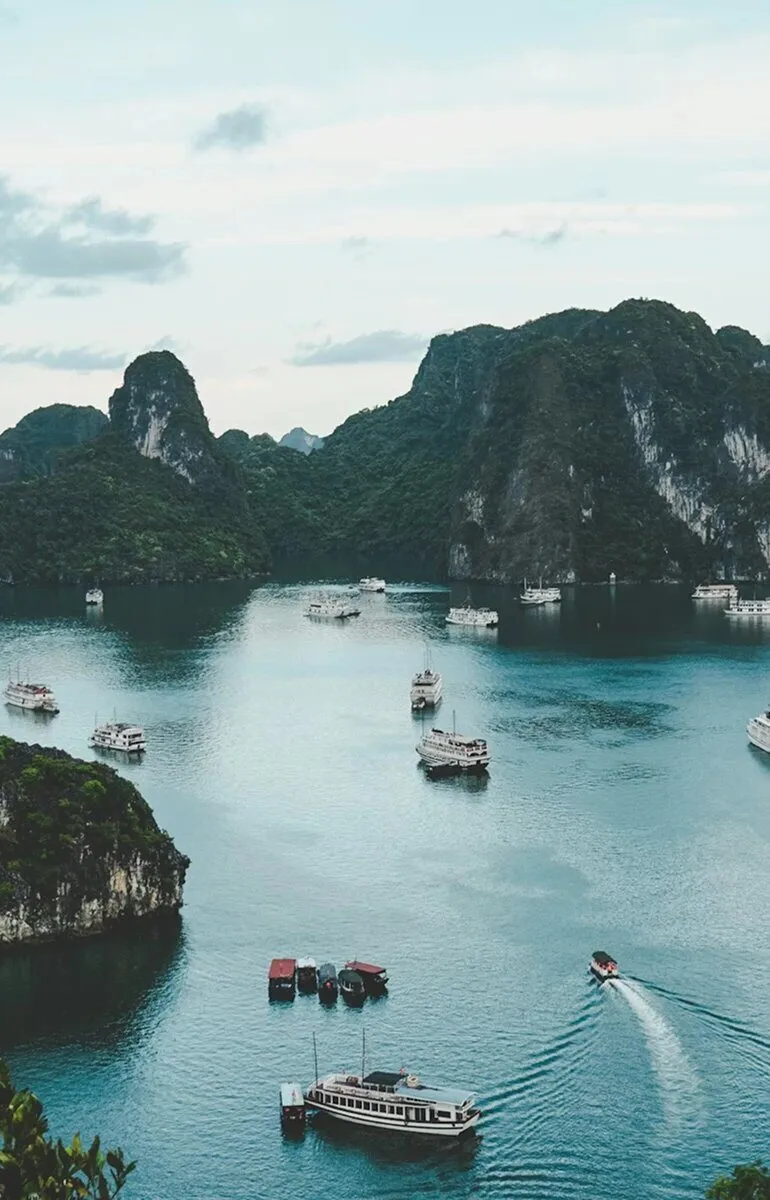 Ha Long Bay, Vietnam — limestone karsts and emerald water
